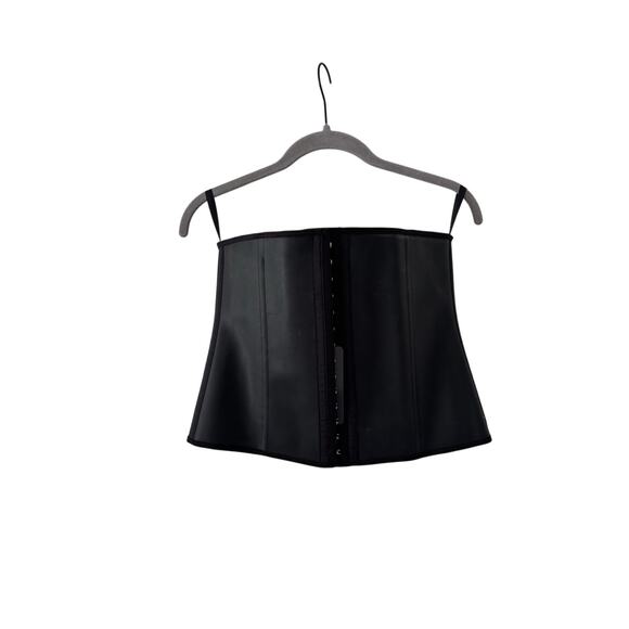 Yianna Other - YIANNA Latex Waist Trainer Corset Shapewear Belt Black Size L New Hook Closure